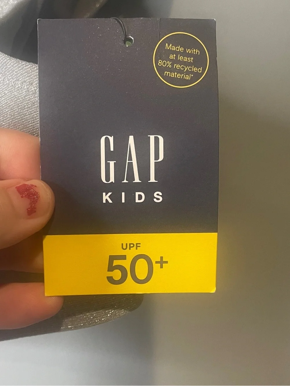 GAP Kids Bikini Swim Two-Piece Set Gray Sparkle Size XXL 14-16